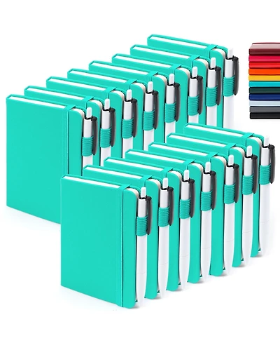 Danrong Mini Hardcover Lined Journals Notebooks Bulk With Pen Holder For School Business