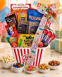 Beyond the Bow Gifts Happy Birthday Movie Night Gift Basket, 10-Pieces