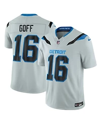 Nike Men's Jared Goff Silver Detroit Lions 2026 Rivalries Collection Vapor F.u.s.e Stitched Limited Jersey