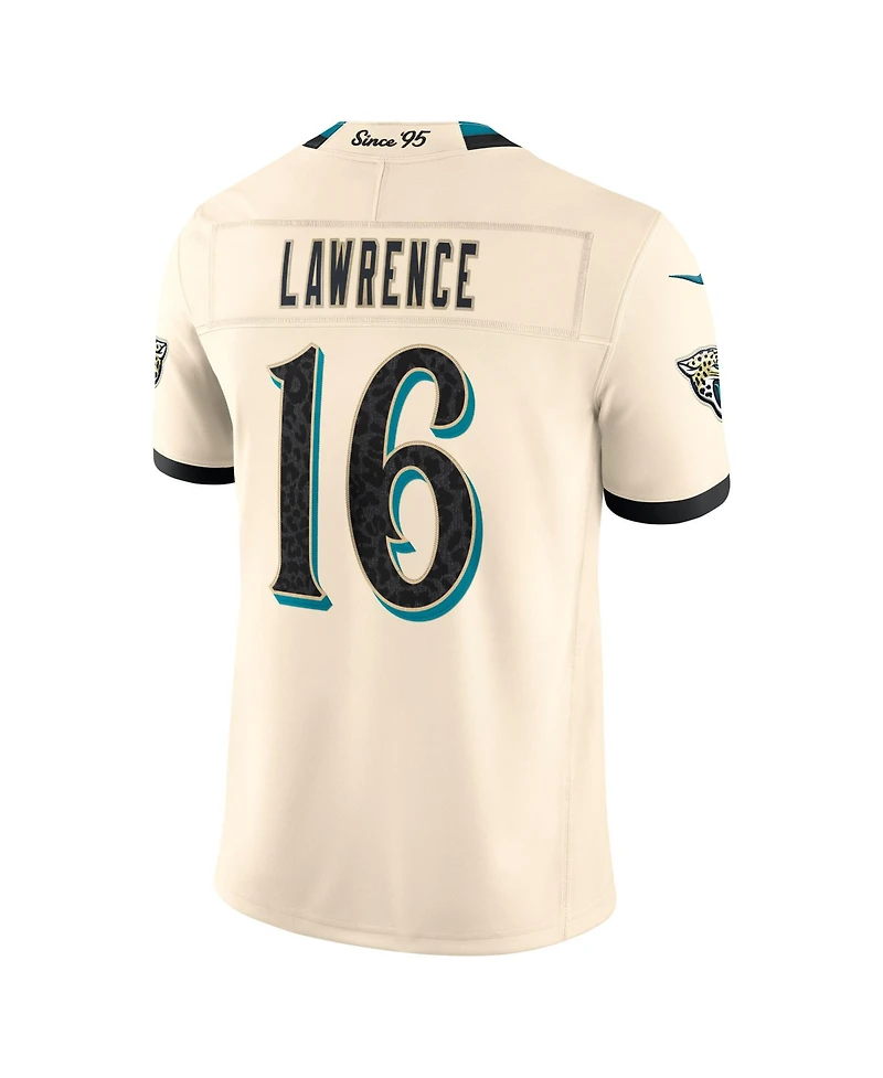 Nike Men's Trevor Lawrence Natural Jacksonville Jaguars 2026 Rivalries Collection Vapor F.u.s.e Stitched Limited Jersey