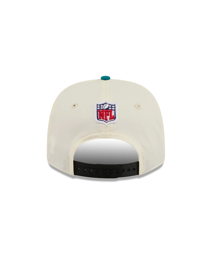 New Era Men's Cream/Black Jacksonville Jaguars 2026 Rivalries Collection Sideline 9SEVENTY Adjustable Hat