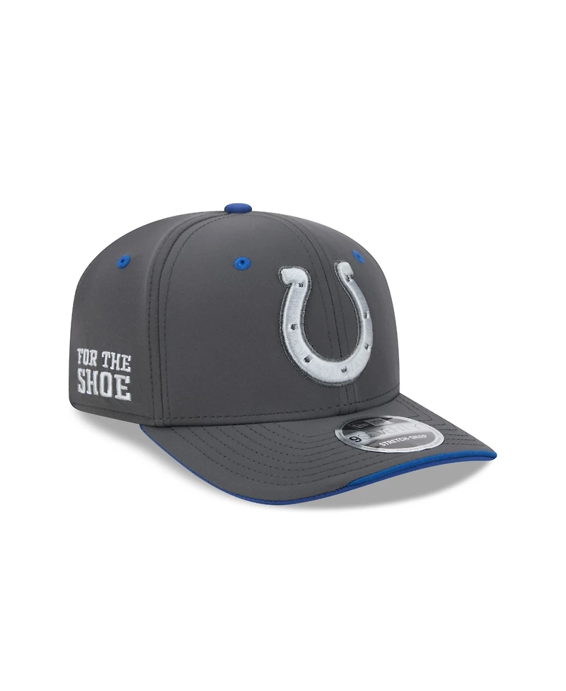 New Era Men's Charcoal Indianapolis Colts 2026 Rivalries Collection Sideline 9SEVENTY Adjustable Hat