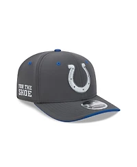 New Era Men's Charcoal Indianapolis Colts 2026 Rivalries Collection Sideline 9SEVENTY Adjustable Hat