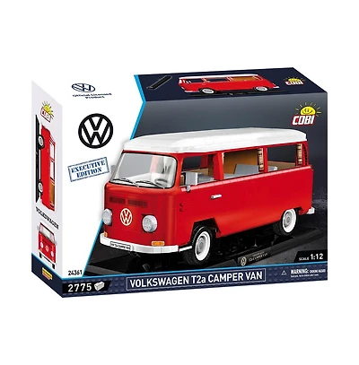 Cobi Volkswagen T2A Camper Van Executive Edition 2775-Piece Building Set, Ages 11+
