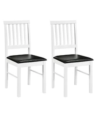 Sugift Set of 2 Modern Mid-Century Dining Room Chairs with Padded Seat