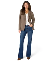 Liverpool Los Angeles Women's Houndstooth Fitted Stretch Blazer