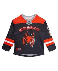 Spider-Verse Boys' 4-20 Miles Morales Long-Sleeve V-Neckline T-Shirt