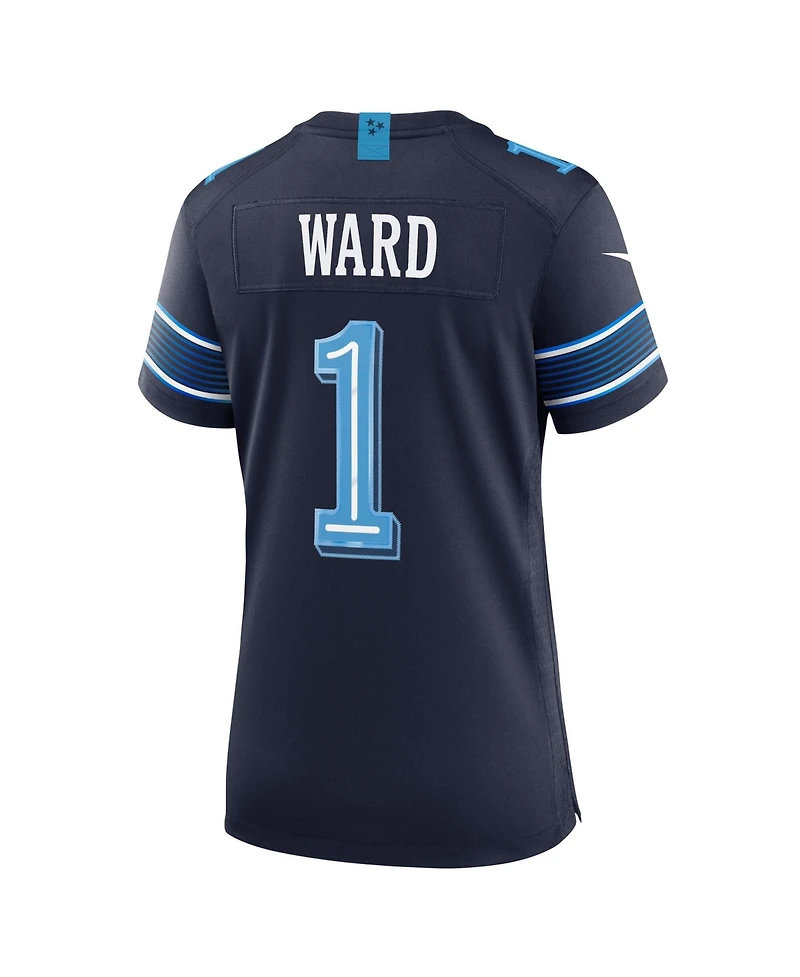Nike Women's Cameron Ward Navy Tennessee Titans 2026 Rivalries Collection Game Jersey