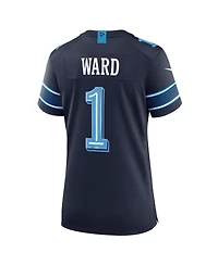 Nike Women's Cameron Ward Navy Tennessee Titans 2026 Rivalries Collection Game Jersey