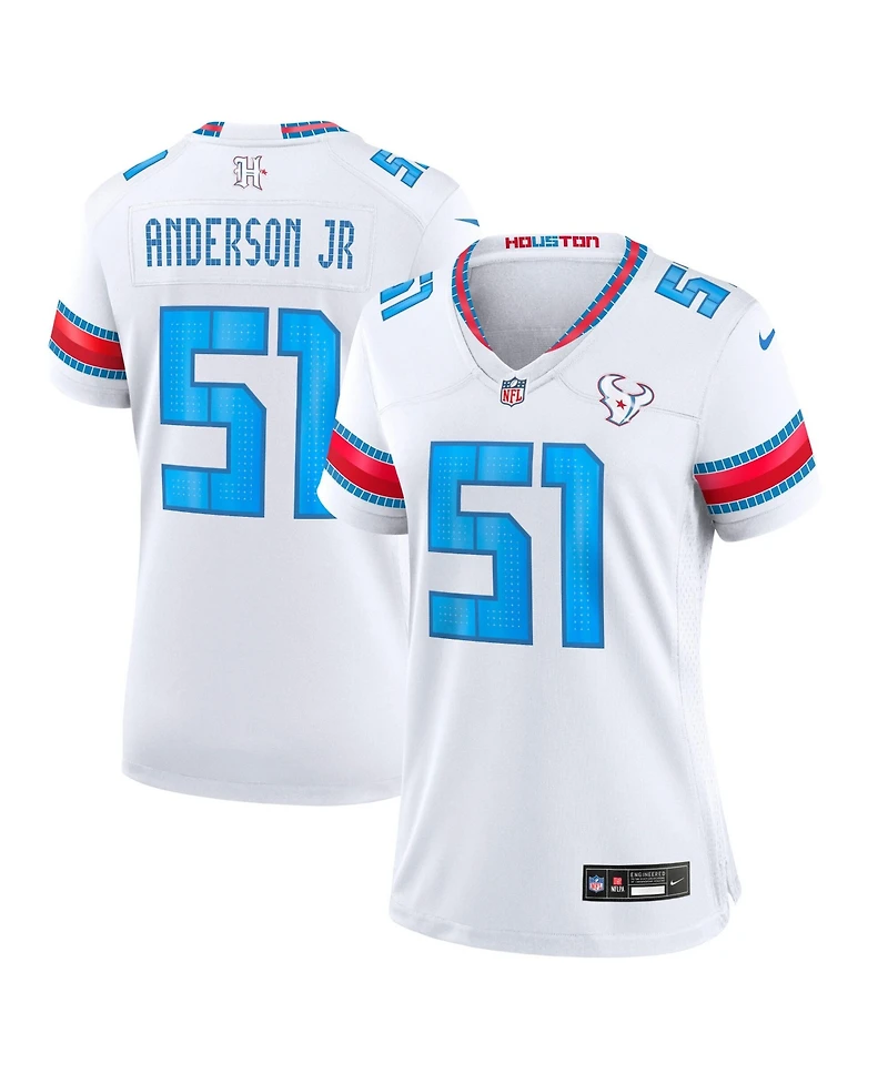 Nike Women's Will Anderson Jr. White Houston Texans 2026 Rivalries Collection Game Jersey