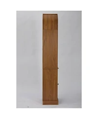 Streamdale Furniture Tall Arched Corner Bookshelf with Shutter Door