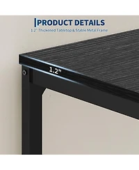 Gaomon Industrial Bar Table, Metal Narrow Kitchen Dining Table for Small Space
