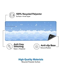 Lofree Large Gaming Non-Slip Mouse Pad Desk Mat for Optical and Laser Mice