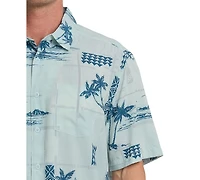 Quiksilver Waterman Men's Island Time Short-Sleeve Shirt