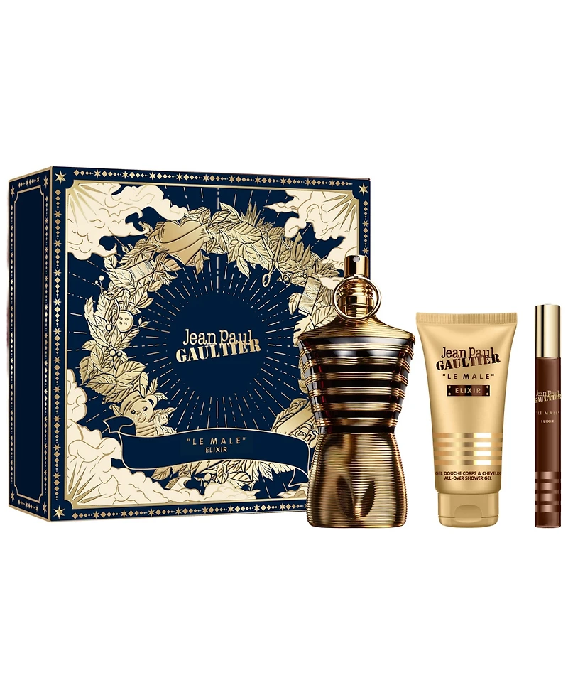 Jean Paul Gaultier 3-Piece Le Male Elixir Parfum Gift Set