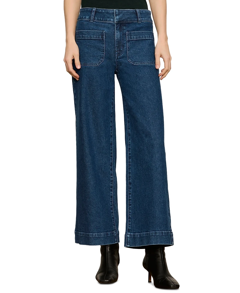 Sanctuary Women's Mid-Rise Wide-Leg Jeans