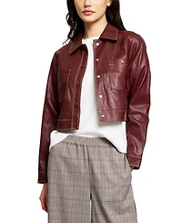 Central Park West Women's Hazel Topstitched Jacket