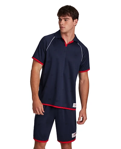 Reebok Men's United Logo Relaxed-Fit Jersey Polo