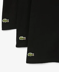Lacoste Men's 3-Pack Regular Fit V-Neck Undershirts