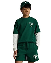 Polo Ralph Lauren Boys' 8-20 Big Fit Cotton Layered Effect T-Shirt