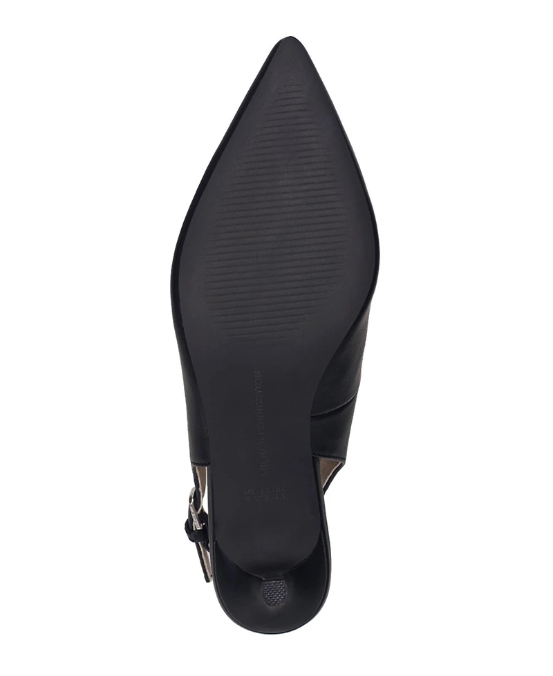 French Connection Women's Quinn Slingback Kitten Heel