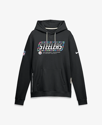 Nike Men's Black Pittsburgh Steelers 2026 Nfl Cruical Catch Sideline Dri-Fit Pullover Hoodie