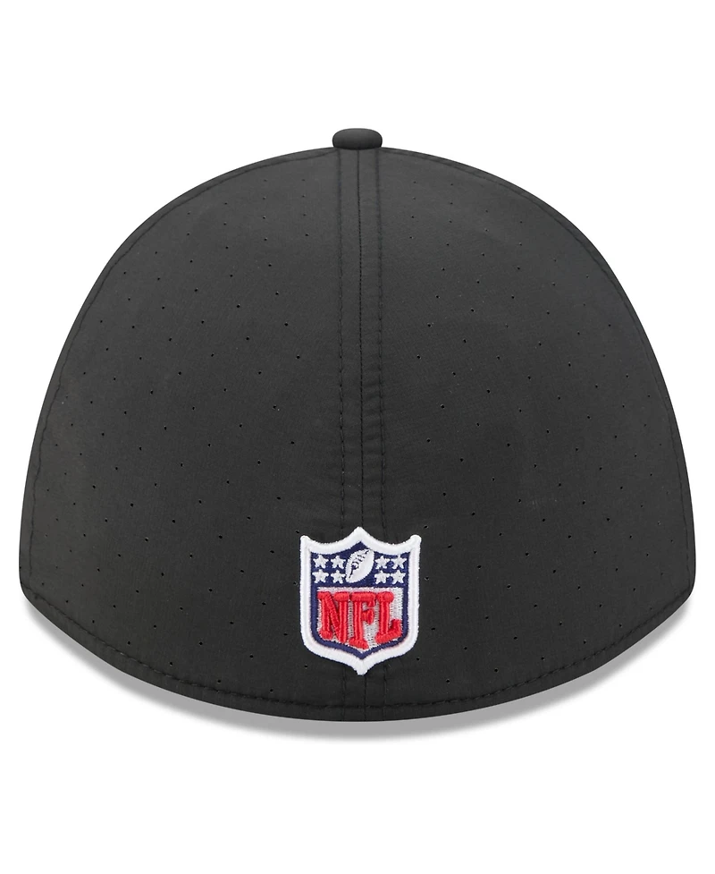 New Era Men's Black York Jets 2026 Nfl Cruical Catch 39THIRTY M-Crown Stretch Hat