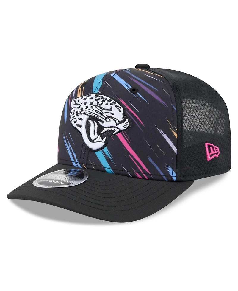 New Era Men's Black Jacksonville Jaguars 2026 Nfl Cruical Catch 9SEVENTY Adjustable Trucker Hat