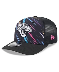 New Era Men's Black Jacksonville Jaguars 2026 Nfl Cruical Catch 9SEVENTY Adjustable Trucker Hat