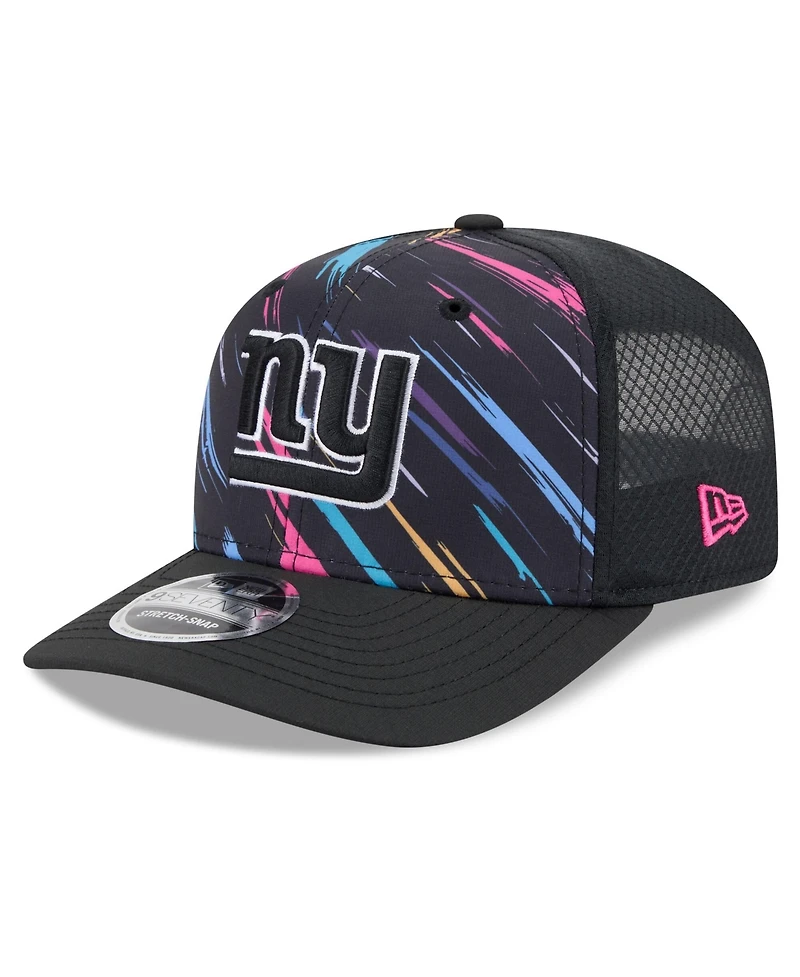 New Era Men's Black New York Giants 2026 Nfl Cruical Catch 9SEVENTY Adjustable Trucker Hat