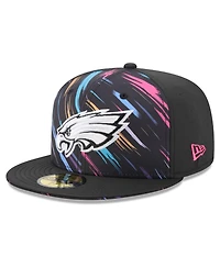 New Era Men's Black Philadelphia Eagles 2026 Nfl Cruical Catch 59FIFTY Fitted Hat