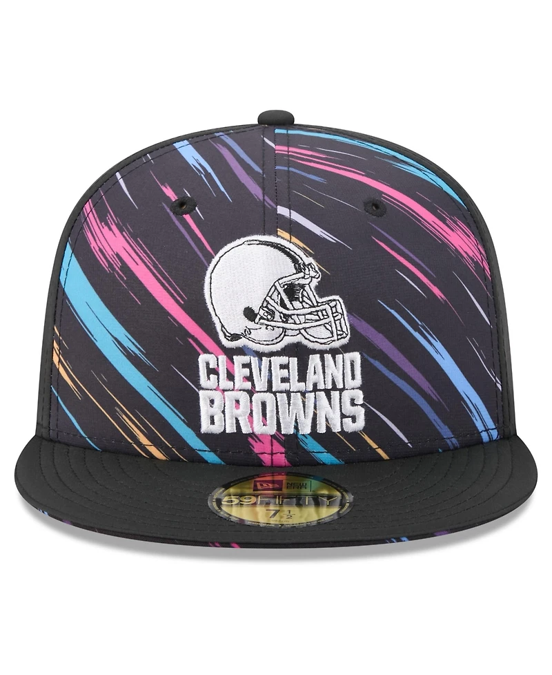 New Era Men's Black Cleveland Browns 2026 Nfl Cruical Catch 59FIFTY Fitted Hat