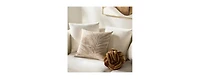 Z Gallerie Frond Embroidered Bead Pillow 20"