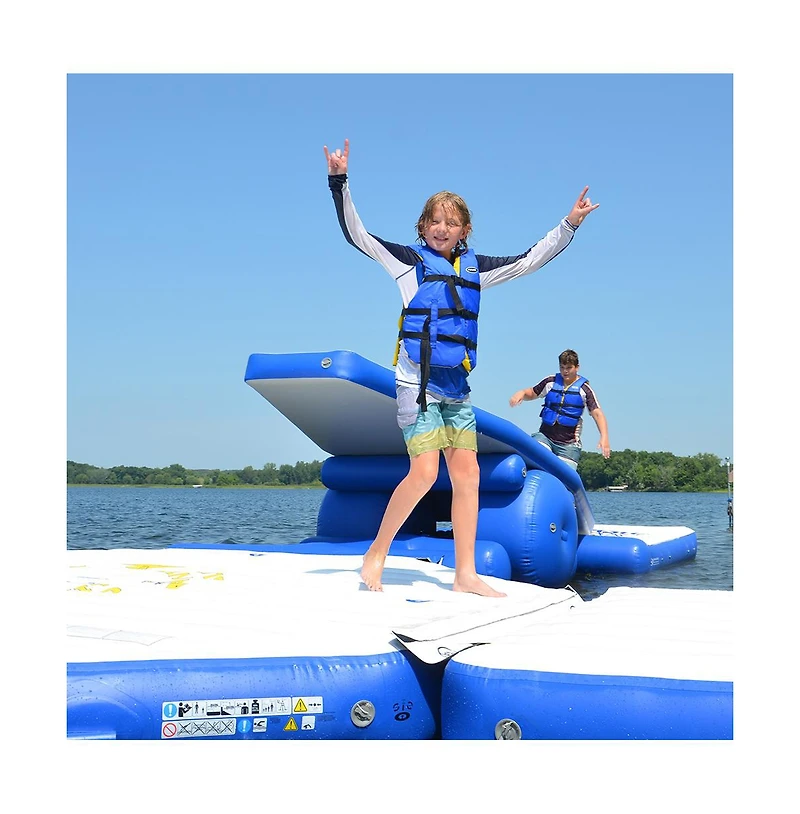 Rave Splash Trax Activity Island St Floating Activity Center, Up to 20 Users, Ages 12+