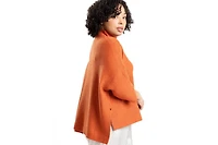 Caldwell Collection Women's Lori Turtleneck High-Low 3/4-Sleeve Sweater
