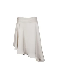 Miss Circle Women's Galina Midi Asymmetrical Satin Skirt