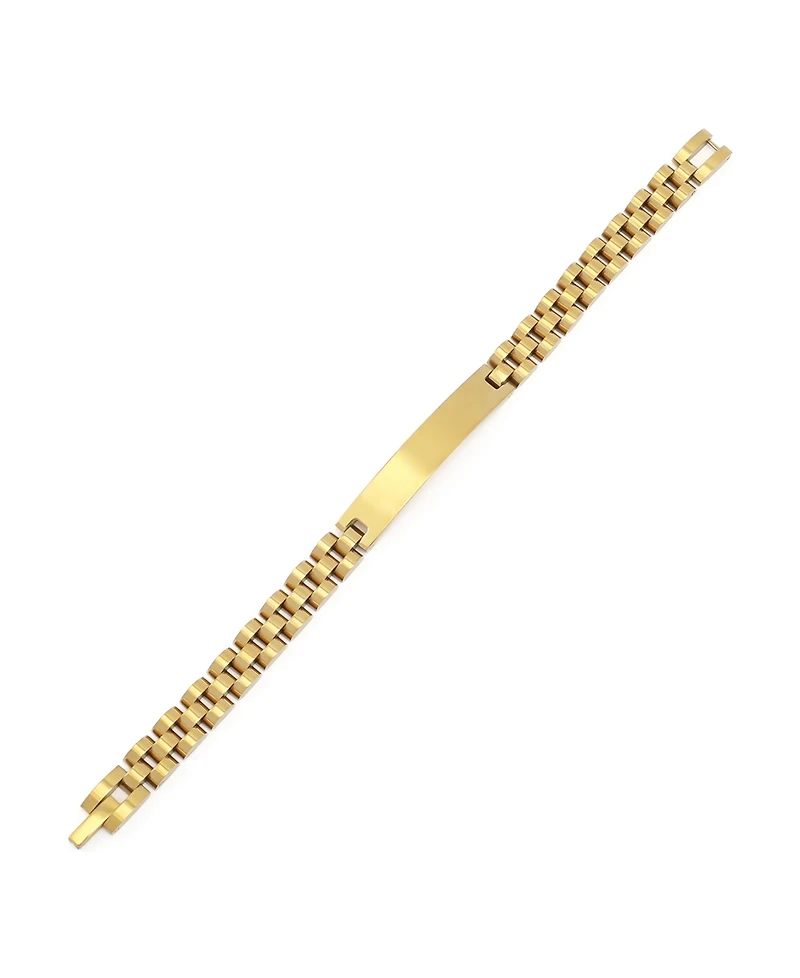 Steve Madden Link & Chain Stainless Steel Cubic Zirconia Watch Strap