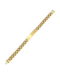 Steve Madden Link & Chain Stainless Steel Cubic Zirconia Watch Strap