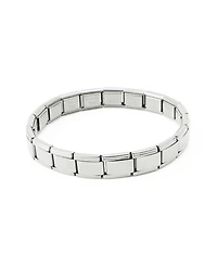 Steve Madden Cubic Zirconia Silver-Tone Stretch Bracelet