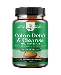 Nature's Craft Herbal Colon Supplement with Senna Leaf, Cascara Sagrada and Psyllium Husk | 120 Count