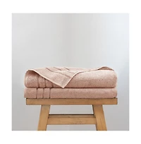 Cariloha Bath Sheet | Blush 40"x70" Turkish Cotton and Viscose Material Blend Extra Smooth, Odor Resistant Highly Absorbent