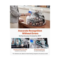 Bestcore Five Denominations 225 Coins Per Minute Coin Counter Machine with Lcd Display