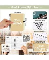 Danrong Bulk A6 Notebook And Pen Set Inspirational Appreciation Gifts For Staff Coworkers Teachers