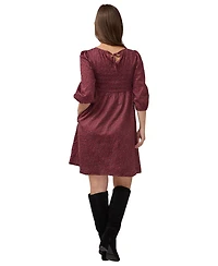 Ingrid + Isabel Women's Smocked Paisley Cotton Dress