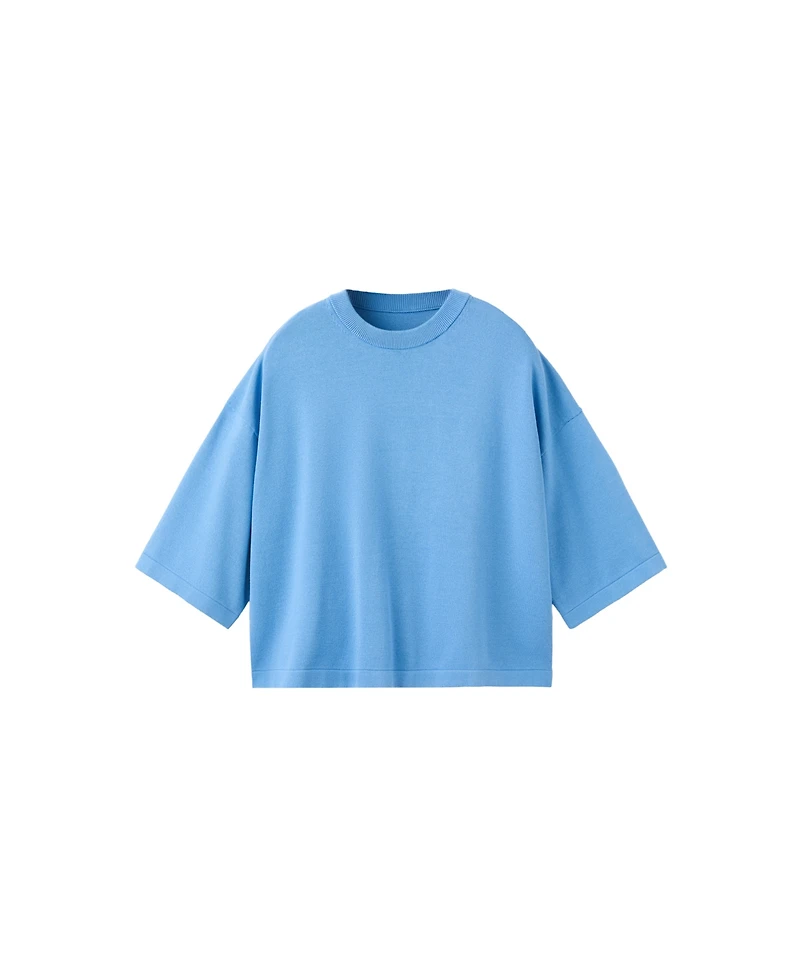 Mango Women's Oversized Short-Sleeved Sweater