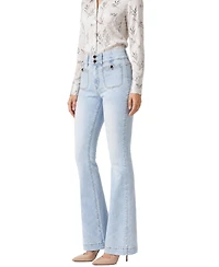 Indigo Poppy Women's High-Rise Tummy Tuck Bootcut Jeans