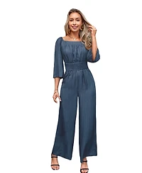 Cupshe Women's Square Neck Straight Leg Jumpsuit