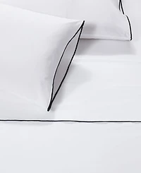 Brooklyn Loom Merrowed Edge 200-Thread Count Cotton 4-Piece Sheet Set