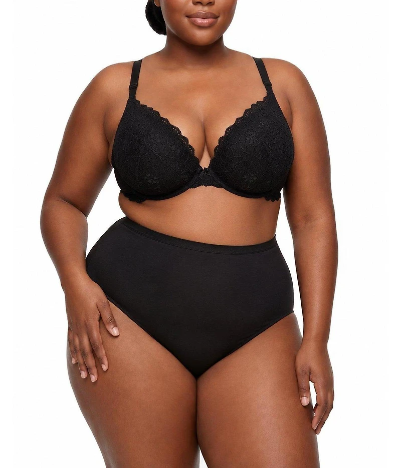 Torrid Plus Xo Plunge Push-Up Lace Bra