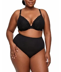 Torrid Plus Xo Plunge Push-Up Lace Bra